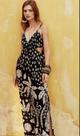 Vestido Longo Preto Estampado Vestido Longo Preto Estampado