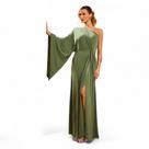 Vestido Longo Ramo Jersey Ombro Só
