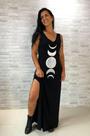 Vestido Longo Regata Fases da Lua