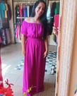 Vestido longo roxo