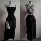 Vestido Longo Sem Costas Com Renda E Fenda Para Mulheres, Sexy, Para Festas, Baladas E Eventos