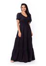 Vestido Longo Sem Elastano Com Lastex