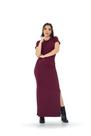 Vestido Longo Social Fenda Moda Luxo Fashion Manguinha Vestido Longo Social Fenda Moda Luxo Fashion Manguinha