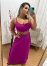 Vestido longo sol Modas feminino, rosa tam G