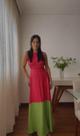 Vestido longo super elegante super confortável 100% algodão