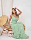 Vestido longo tecido crepe forrado verde ,tamanho G Vestido longo tecido crepe forrado verde ,tamanho G
