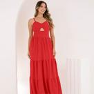 Vestido Longo Tendência Outono Em Alta Coração Romântico