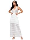 Vestido Longo Tricot Zig Zag Com Forro R166 Vestido Longo Tricot Zig Zag Com Forro R166