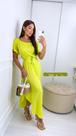 Vestido longo verde limão