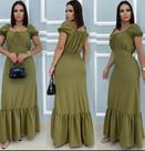Vestido longo verde