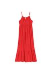 vestido longo vermelho de alça
