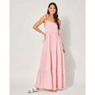 Vestido longo vichy