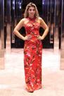 Vestido Longo Viscolycra Estampado Multi Uso F081