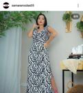 Vestido longo viscosa