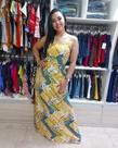 Vestido longo viscose Vestido longo viscose