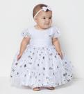 Vestido Luxo Bebê Menina Festa Batizado Lessa Kids Ref. 7986 Vestido Luxo Bebê Menina Festa Batizado Lessa Kids Ref. 7986