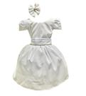 Vestido Luxo Pop Colors Branco Tam.4 a 10 Anos