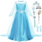 Vestido Luzlen Elsa para meninas Snow Princess 5-6Y +peruca
