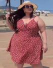 Vestido Macaquinho Plus Size Forrado Decote Sexy Soltinho Ajustável Não Amassa
