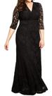 Vestido Madrinha Longo 62 Renda Civil Plus Size Formatura Festa