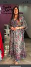 Vestido malha feminino adulto longo indiano