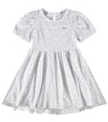 Vestido Manga Balonê Corações Em Tule Carinhoso 6