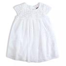 Vestido manga curta Branco Bebê com calcinha Tamanho:E TIP TOP