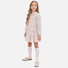 Vestido Manga Longa em Malha Tweed Milano Infantil Menina Infanti 79366