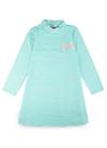 Vestido Manga Longa Listras Verdes Cotton- Valeen Kids Vestido Manga Longa Listras Verdes Cotton- Valeen Kids