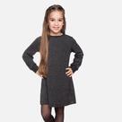 Vestido Manga Longa Malha Tricô Brilho Infantil Menina Have Fun 29514