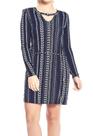 Vestido Manga Longa Soltinho Estampado P Ao Gg