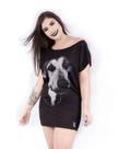 Vestido Manga Morcego Preta - Estampa Cão ANIMI