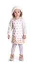 Vestido manga pêlo marfim 1 ano pimentinha kids
