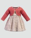 Vestido Maquinetado com Casaco