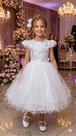 Vestido Marie Jardim Encantado Branco - Elegante e Confortável