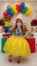 Vestido Marie Temático Realeza Branca De Neve
