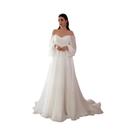 Vestido Maxi Branco Com Manga Bufante Para Mulheres, off Shoulder, Sem Alças, Costas Descobertas,