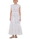 Vestido maxi calbático feminino plissado, franzido, em camadas, verão Vestido maxi calbático feminino plissado, franzido, em camadas, verão