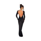 Vestido Maxi Feminino De Manga Longa Com Costas Abertas E Franzido Dulzura Bodycon Sexy Para Festas Vestido Maxi Feminino De Manga Longa Com Costas Abertas E Franzido Dulzura Bodycon Sexy Para Festas