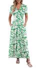 Vestido Maxi Floral AUSELILY com Comprimento até o Tornozelo e Caimento Fluido