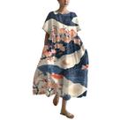 Vestido maxi HOTYD, pintura de arte japonesa para mulheres, tamanho grande