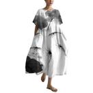 Vestido maxi HOTYD, pintura de arte japonesa para mulheres, verão