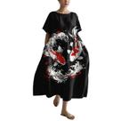 Vestido maxi HOTYD, pintura de arte japonesa para mulheres, verão