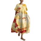 Vestido maxi HOTYD, pintura de arte japonesa para mulheres, verão