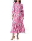Vestido maxi Kedera Floral Spring com cordão na cintura