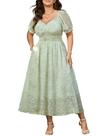 Vestido maxi SCOMCHIC 2026 floral de verão plus size feminino