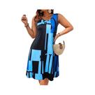 Vestido Maxi Sem Mangas Com Decote Redondo Boho plus Size Para Mulheres, Vestido De Verão Fluido Vestido Maxi Sem Mangas Com Decote Redondo Boho plus Size Para Mulheres, Vestido De Verão Fluido