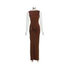Vestido Maxi Sem Mangas Y2K Para Mulheres, Vestido Longo Sexy Para Festas E Clubes, Outono Inverno