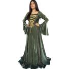 Vestido Medieval tradicional na cor verde luxo Vestido Medieval tradicional na cor verde luxo
