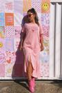 Vestido Meia Malha com Bolso e Babado Helena